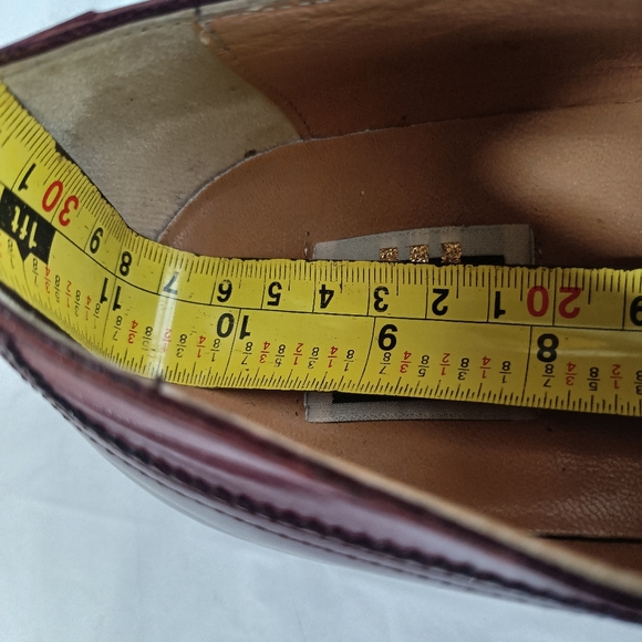 David Eden Crocodile alligator Derby Oxfords men's size 9.5M - Picture 7 of 16